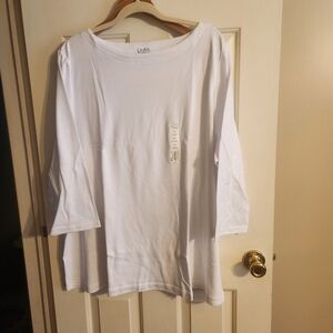 Croft & Barrow Women's Classic White Tunic